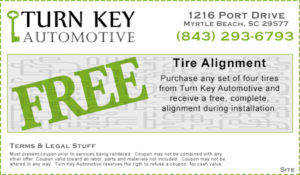 Free Wheel Alignment Coupon When You Purchase Tires in Myrtle Beach, SC